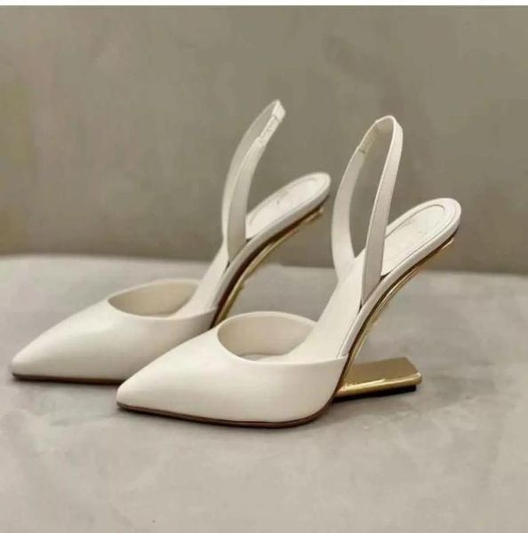 luxury first leather women sandals shoes fshaped high heeled open toe pumps goldcolored metal lady slingback lady party wedd8879005, Black
luxury first leather women sandals shoes fshaped high heeled open toe pumps goldcolored metal lady slingback lady party wedd8879005, Black