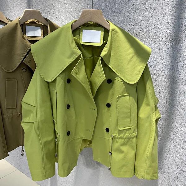 raincoats 2022 new spring autumn fashion double breasted short windbreaker jacket female loose casual coats, Black
raincoats 2022 new spring autumn fashion double breasted short windbreaker jacket female loose casual coats, Black