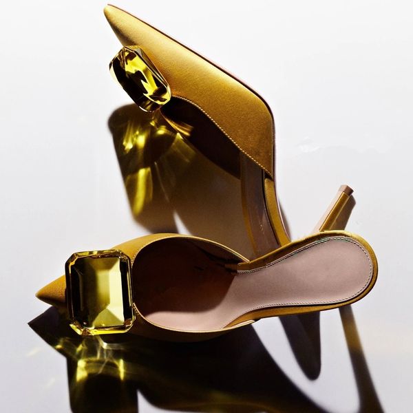 yellow satin slippers women luxury stiletto heels summer elegant green shoes ladies holiday casual new crystal slippers, Black
yellow satin slippers women luxury stiletto heels summer elegant green shoes ladies holiday casual new crystal slippers, Black