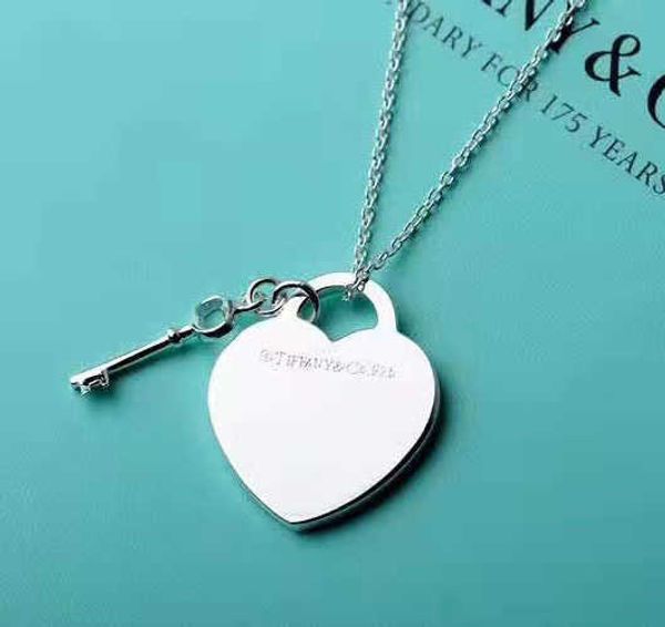 designerlove key tiffy necklace female sister's inn minority design heart shaped pendant collar chain, Black
designerlove key tiffy necklace female sister's inn minority design heart shaped pendant collar chain, Black