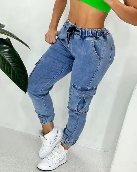 Women' Jeans Fashion Stretch Blue 2023 Spring Pocket Design Drawstring Casual Plain Skinny Daily Long Cuffed Streetwear
Women' Jeans Fashion Stretch Blue 2023 Spring Pocket Design Drawstring Casual Plain Skinny Daily Long Cuffed Streetwear