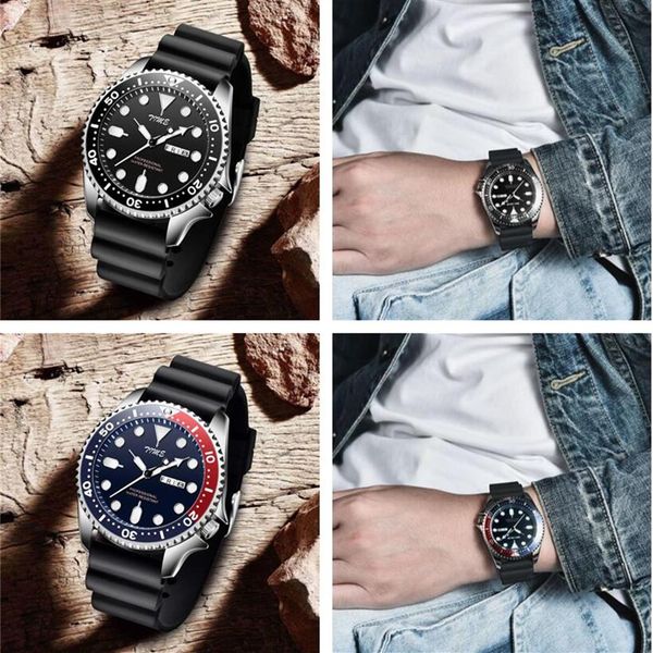 men quartz watch luxury silicone strap gear ring dial mens business watches 41mm stainless steel male clock prospex military s251c, Slivery;brown
men quartz watch luxury silicone strap gear ring dial mens business watches 41mm stainless steel male clock prospex military s251c, Slivery;brown