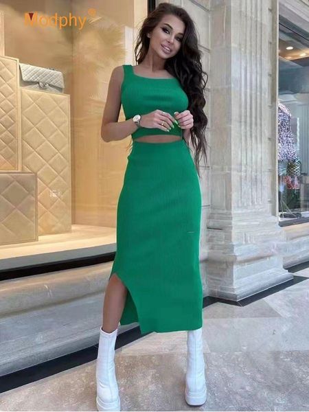 dress knitted women 2 piece set gym crop tank high waist split skirt sets casual streetwear party 2022 summer new, White
dress knitted women 2 piece set gym crop tank high waist split skirt sets casual streetwear party 2022 summer new, White