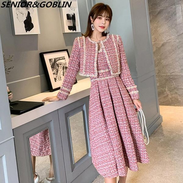 dress new 2019 winter fashion women's tweed short coat and dresses 2 piece sets female autumn beading dresstwopiece suit, White
dress new 2019 winter fashion women's tweed short coat and dresses 2 piece sets female autumn beading dresstwopiece suit, White