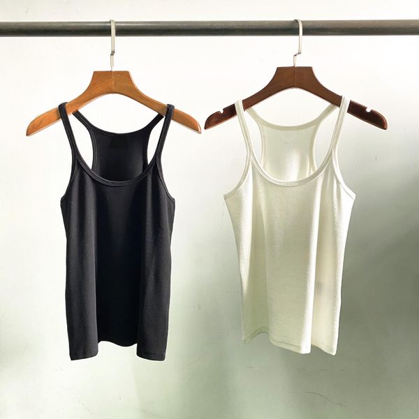 t-shirt 2021 new low round neck twocolor threaded vest sling elastic vest women, White
t-shirt 2021 new low round neck twocolor threaded vest sling elastic vest women, White