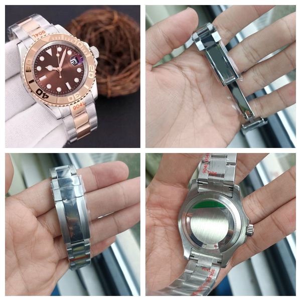 High quality men's mechanical automatic watch 40MM 44MM stainless steel coffee colored dial sapphire waterproof classic folding strap montre de luxe dhgat
High quality men's mechanical automatic watch 40MM 44MM stainless steel coffee colored dial sapphire waterproof classic folding strap montre de luxe dhgat