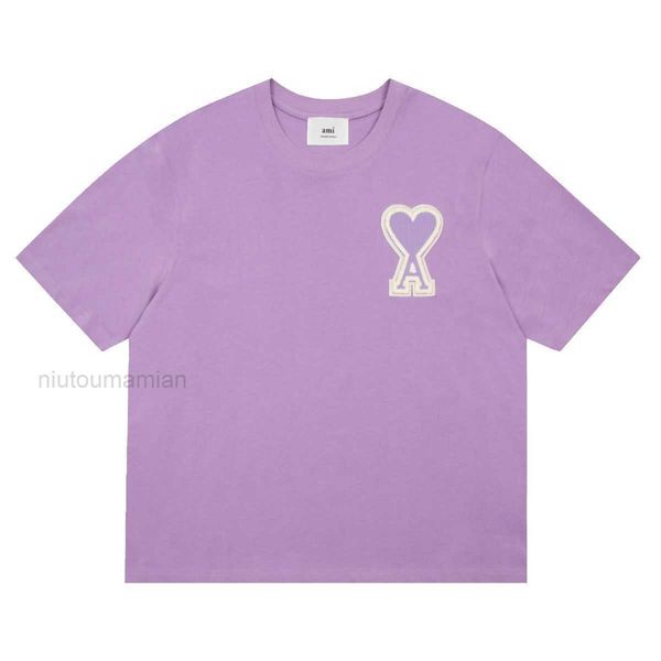 t shirts for men women high short sleeved love badges macaron peach heart embroidery and women's couple t-shirts amis quality 2 yh35, White;black
t shirts for men women high short sleeved love badges macaron peach heart embroidery and women's couple t-shirts amis quality 2 yh35, White;black
