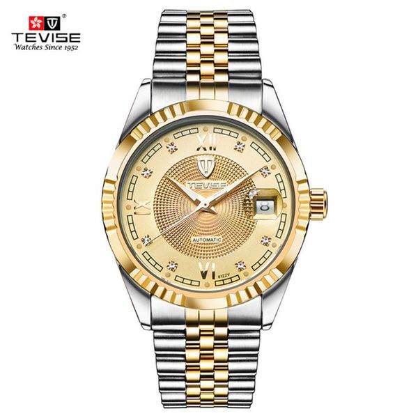 tevise fashion automatic men watch luminous mechanical watches gold dial skeleton men watch business men's wristwatches179p, Slivery;brown
tevise fashion automatic men watch luminous mechanical watches gold dial skeleton men watch business men's wristwatches179p, Slivery;brown