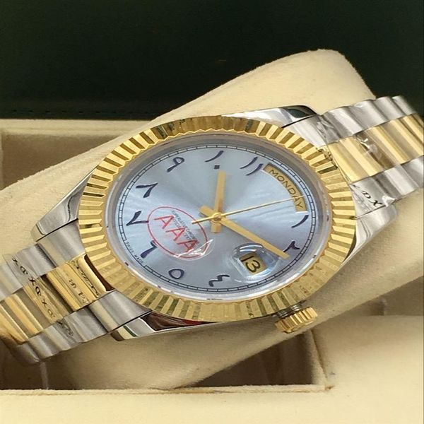 2019 mens watch stainless steel 40mm mechanical wristwatch watch daydate automatic movement mens watches270z, Slivery;brown
2019 mens watch stainless steel 40mm mechanical wristwatch watch daydate automatic movement mens watches270z, Slivery;brown