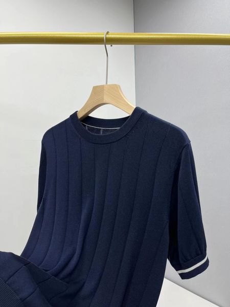 mens t shirts brunello cucinelli business casual round neck knitted t-shirts, White;black
mens t shirts brunello cucinelli business casual round neck knitted t-shirts, White;black