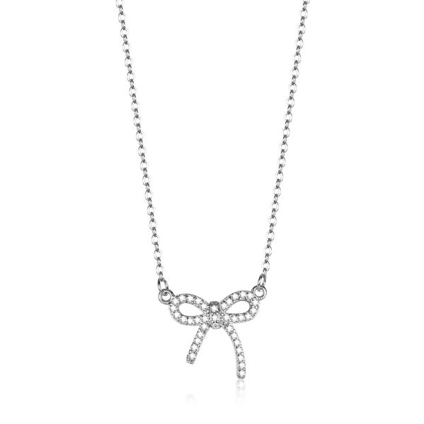 designer925 sterling silver pendant 1 mosan diamond necklace women's fashion tiffy butterfly new collar chain, Black
designer925 sterling silver pendant 1 mosan diamond necklace women's fashion tiffy butterfly new collar chain, Black