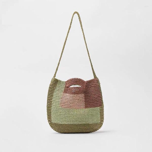 shoulder bags color-blocking shopping bag small fresh woven portable messenger straw
shoulder bags color-blocking shopping bag small fresh woven portable messenger straw