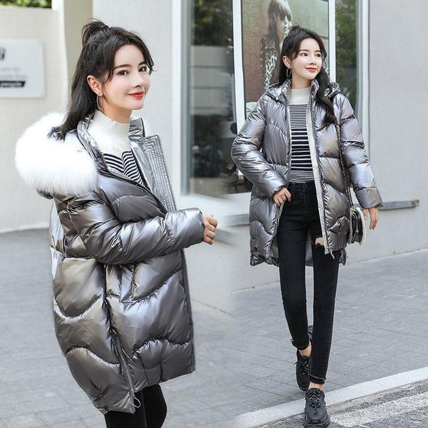 leather 2021 new winter jacket parkas women glossy down cotton jacket hooded parka warm female cotton padded jacket casual outwear p985, Black
leather 2021 new winter jacket parkas women glossy down cotton jacket hooded parka warm female cotton padded jacket casual outwear p985, Black