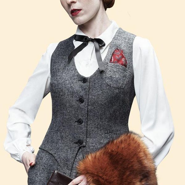 vests women's suit vest herringbone retro slim sleeveless vneck business work wear lady waistcoat lady vest, Black;white
vests women's suit vest herringbone retro slim sleeveless vneck business work wear lady waistcoat lady vest, Black;white