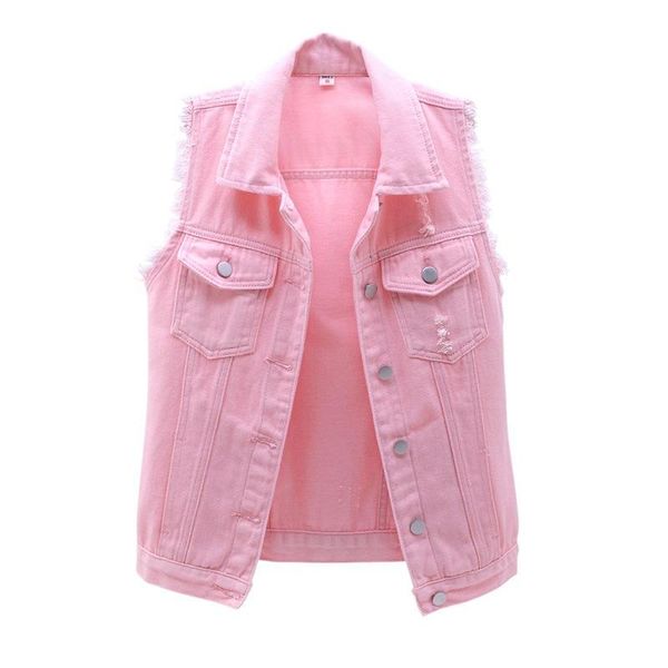 vests autumn women denim vest sleeveless waistcoat students casual jeans jackets red pink purple yellow blue white kw03, Black;white
vests autumn women denim vest sleeveless waistcoat students casual jeans jackets red pink purple yellow blue white kw03, Black;white