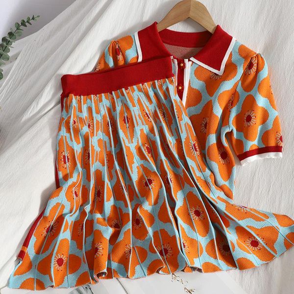 dress women short sleeve flower sweater mini pleated skirt set girls student 2pcs suit 2021 summer runway knit skirt suit, White
dress women short sleeve flower sweater mini pleated skirt set girls student 2pcs suit 2021 summer runway knit skirt suit, White