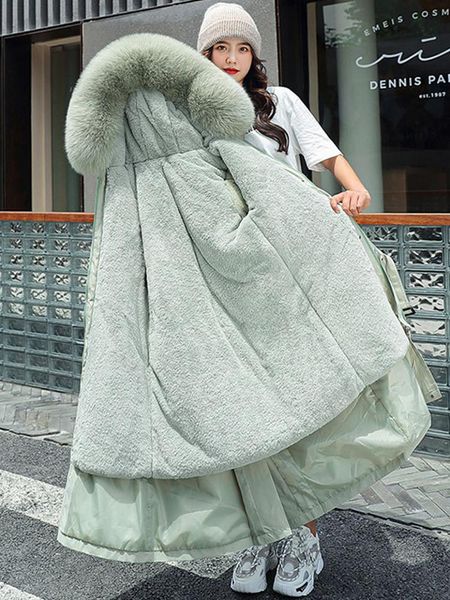 leather ailegogo new autumn winter women thick warm hooded big fur collar long parka casual female wool liner cotton coat snow outwear, Black
leather ailegogo new autumn winter women thick warm hooded big fur collar long parka casual female wool liner cotton coat snow outwear, Black