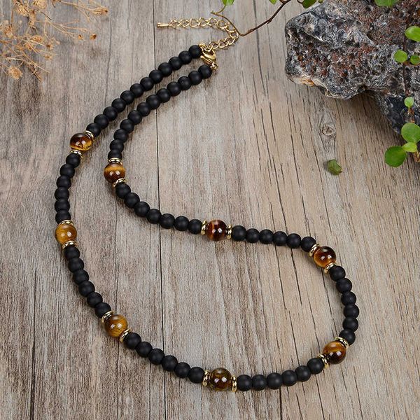 pendant necklaces fashion classic retro necklace for men and women matte black natural tiger's eye kyanite picture stone jewelry gifts, Silver
pendant necklaces fashion classic retro necklace for men and women matte black natural tiger's eye kyanite picture stone jewelry gifts, Silver