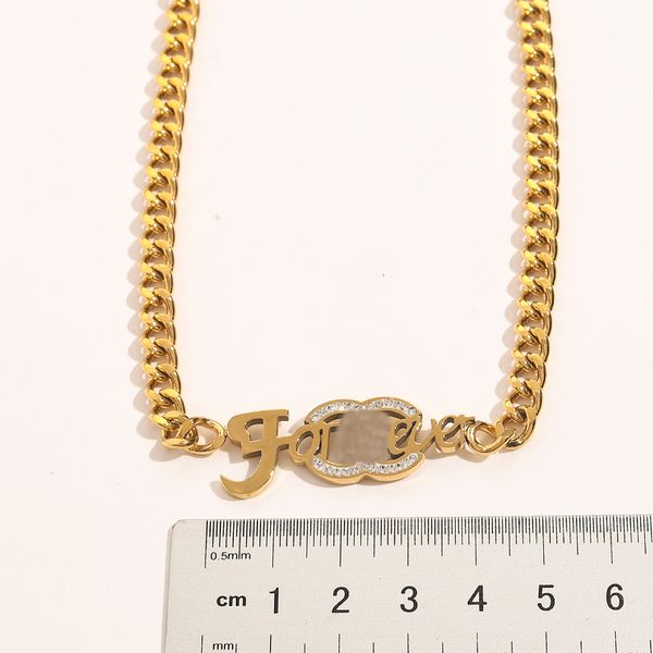 luxury design necklace 18k gold plated stainless steel necklaces choker chain square letter pendant fashion womens wedding love gifts jewelr, Silver
luxury design necklace 18k gold plated stainless steel necklaces choker chain square letter pendant fashion womens wedding love gifts jewelr, Silver