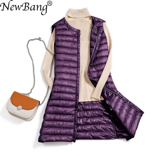 vests newbang 4xl women's long vest ultra light down vests women female down coat long slim sleeveless without collar jacket, Black;white
vests newbang 4xl women's long vest ultra light down vests women female down coat long slim sleeveless without collar jacket, Black;white
