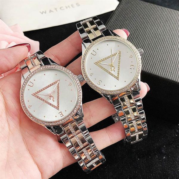 brand watches women lady girl diamond crystal triangle style metal steel band quartz wrist watch gs47222x, Slivery;brown
brand watches women lady girl diamond crystal triangle style metal steel band quartz wrist watch gs47222x, Slivery;brown