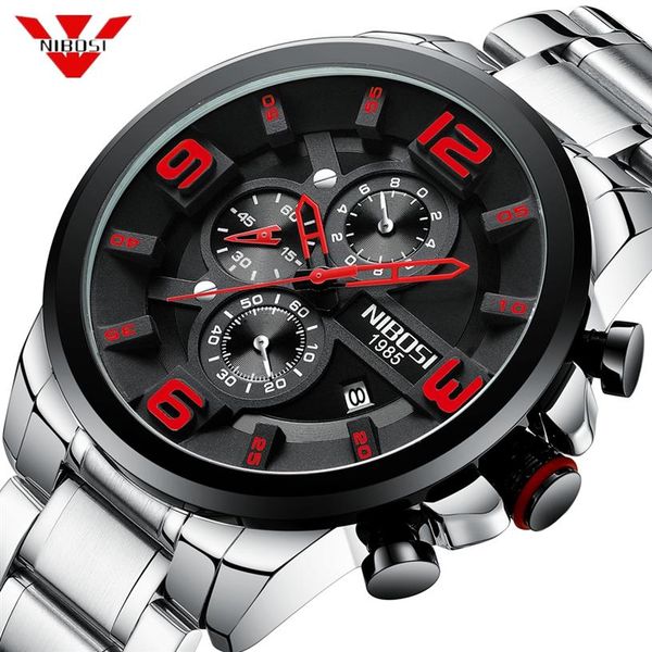 nibosi men watches chronograph mens sport watch military quartz watch men creative big dial clock relogio masculino reloj hombre280n, Slivery;brown
nibosi men watches chronograph mens sport watch military quartz watch men creative big dial clock relogio masculino reloj hombre280n, Slivery;brown