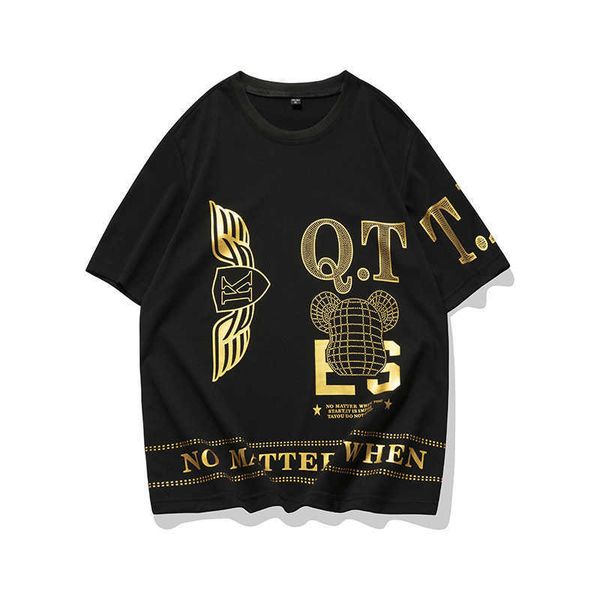 men's summer fashion men's t-shirt handsome short sleeved shirt round neck printed couple's clothes port, White;black
men's summer fashion men's t-shirt handsome short sleeved shirt round neck printed couple's clothes port, White;black