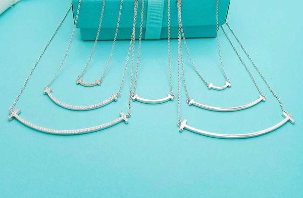 designertiffy iffany smile necklace mini medium large sterling silver pendant collar women's batch, Black
designertiffy iffany smile necklace mini medium large sterling silver pendant collar women's batch, Black