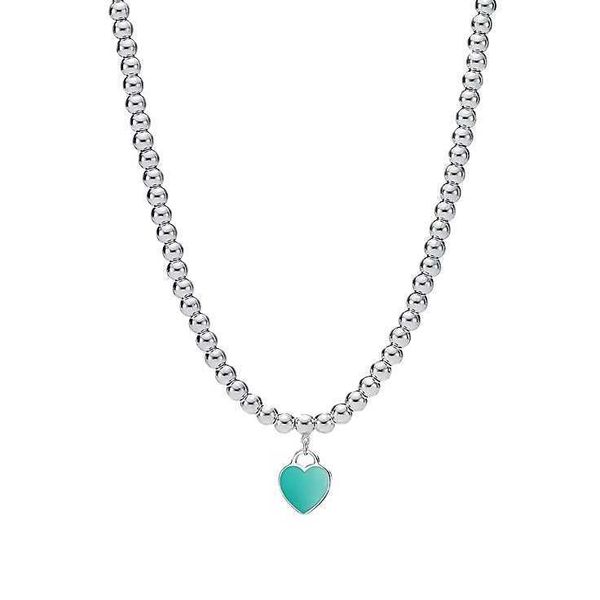 designerseiko high edition s925 sterling silver tiffy classic enamel love pendant round bead necklace female, Black
designerseiko high edition s925 sterling silver tiffy classic enamel love pendant round bead necklace female, Black