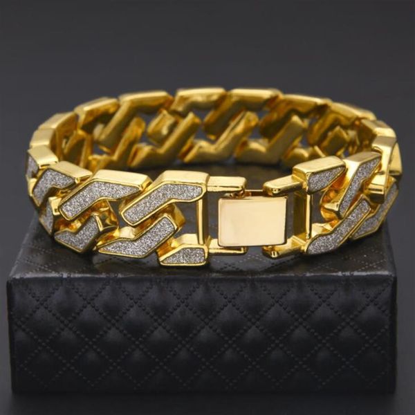 cuban chain bracelet for mens quality pop accessories ice out hip hop bracelets gold plating bangle zircon chains 22 5 1 6cm2416, Black
cuban chain bracelet for mens quality pop accessories ice out hip hop bracelets gold plating bangle zircon chains 22 5 1 6cm2416, Black