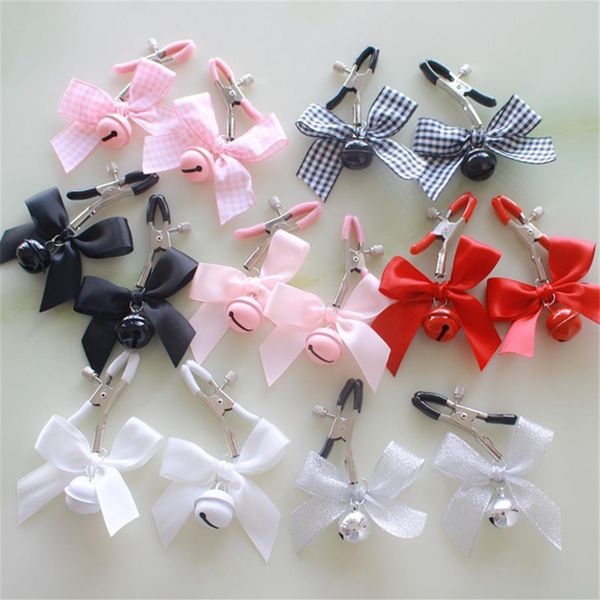 black and pink woman adjustable nipple clamp breast small bell fetish flirting teasing toys for couples267o, Black;white
black and pink woman adjustable nipple clamp breast small bell fetish flirting teasing toys for couples267o, Black;white