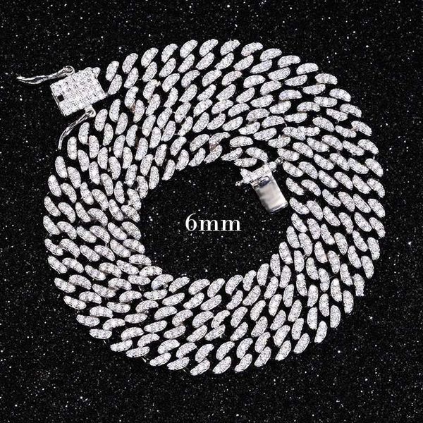 custom made 6mm single row cuabn chain s925 silver necklaces gold plated hiphop moissanite diamond cuban chain necklace
custom made 6mm single row cuabn chain s925 silver necklaces gold plated hiphop moissanite diamond cuban chain necklace