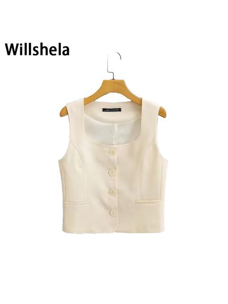 vests willshela women fashion solid single breasted tank vintage square collar sleeveless female chic lady vest outfits, Black;white
vests willshela women fashion solid single breasted tank vintage square collar sleeveless female chic lady vest outfits, Black;white