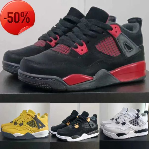 4 4s jumpman kids basketball shoes raptors bred tattoo tinker black cement big kids youth boys sport children sneakers size 22 -35
4 4s jumpman kids basketball shoes raptors bred tattoo tinker black cement big kids youth boys sport children sneakers size 22 -35