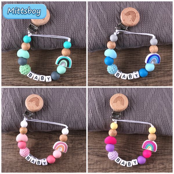 pacifier holders clips# custom name handmade personalize dummy baby silicone rainbow chain teether gift 230421
pacifier holders clips# custom name handmade personalize dummy baby silicone rainbow chain teether gift 230421