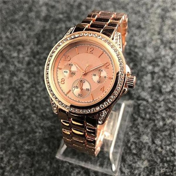 new 34 mm fashion crystal inlay clock dial stainless steel watchband quartz watches women's business casual party dinner exqu228s, Slivery;brown
new 34 mm fashion crystal inlay clock dial stainless steel watchband quartz watches women's business casual party dinner exqu228s, Slivery;brown