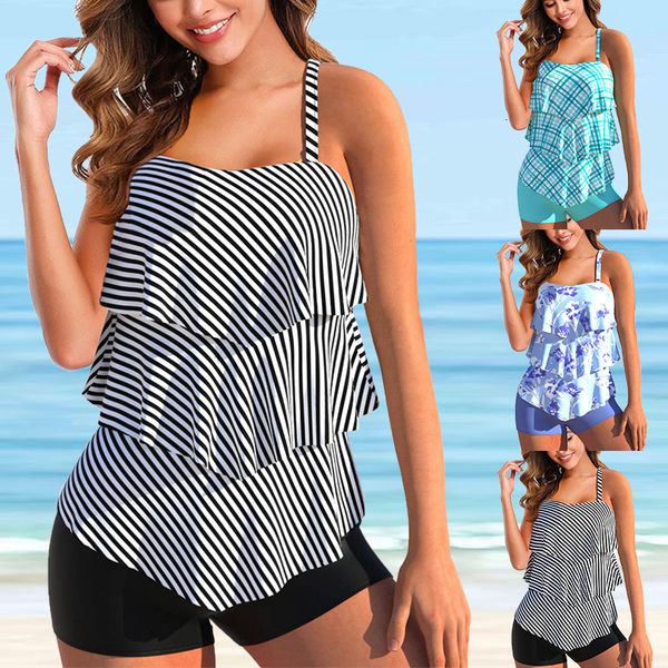 women's swimwear summer beach casual ladies camisole patterned bikini vacation swimsuit set s-6xl 230421, White;black
women's swimwear summer beach casual ladies camisole patterned bikini vacation swimsuit set s-6xl 230421, White;black