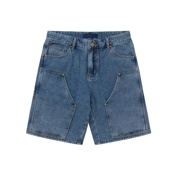 23ss summer splicing five quarter pants men's new stereo jacquard denim shorts high street classic washed vintage casual loose fashion, White;black
23ss summer splicing five quarter pants men's new stereo jacquard denim shorts high street classic washed vintage casual loose fashion, White;black