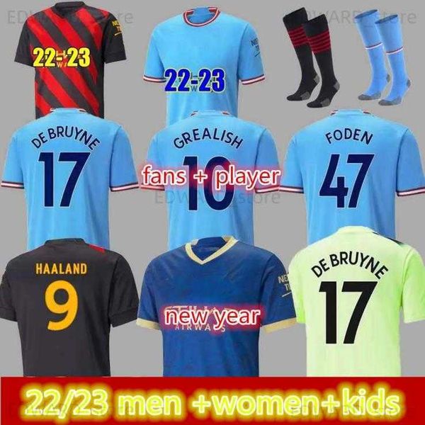 22 23 haaland soccer jerseys grealish mahrez mans cities de bruyne foden football shirt kids kit sets 2022 2023 j.alvarez manchesters new y, Black
22 23 haaland soccer jerseys grealish mahrez mans cities de bruyne foden football shirt kids kit sets 2022 2023 j.alvarez manchesters new y, Black