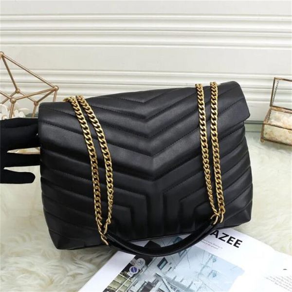 fashion designer bags loulou women's chain real leather black leather 25cm large-capacity shoulder bag quilted messenger handbags
fashion designer bags loulou women's chain real leather black leather 25cm large-capacity shoulder bag quilted messenger handbags