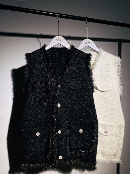 vests xfpv 2022 new autumn fashion casual sleeveless sweater vest women loose sleeveless cashmere sweater sl944, Black;white
vests xfpv 2022 new autumn fashion casual sleeveless sweater vest women loose sleeveless cashmere sweater sl944, Black;white