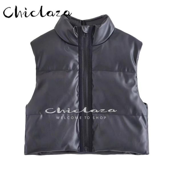 vests chiclaza 2022 autumn winter women black faux leather vest coat casual zipper sleeveless warm jacket waistcoat short female, Black;white
vests chiclaza 2022 autumn winter women black faux leather vest coat casual zipper sleeveless warm jacket waistcoat short female, Black;white