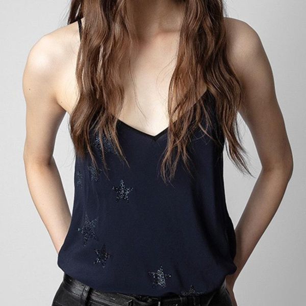 t-shirt star rhinestone women irregular camisole vneck sleeveless fashion ladies sling top, White
t-shirt star rhinestone women irregular camisole vneck sleeveless fashion ladies sling top, White