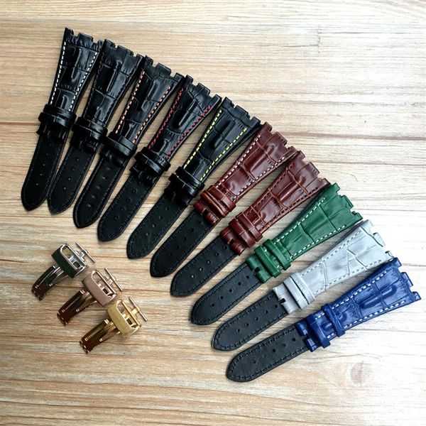 watch strap black blue gray green brown with stitches genuine leather watch band bracelet with steel deployment buckle for aop str2387, Black;brown
watch strap black blue gray green brown with stitches genuine leather watch band bracelet with steel deployment buckle for aop str2387, Black;brown