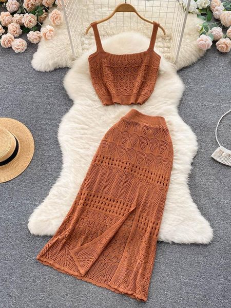 dress yuoomuoo fashion hollow out two piece set women dress vacation summer short tank + high waist split skirts streetwear suits, White
dress yuoomuoo fashion hollow out two piece set women dress vacation summer short tank + high waist split skirts streetwear suits, White