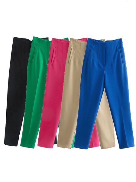 women's pants capris traf women chic pants fashion multicolor high waist pants office outfits casual street zipper fly female ankle tro, Black;white
women's pants capris traf women chic pants fashion multicolor high waist pants office outfits casual street zipper fly female ankle tro, Black;white
