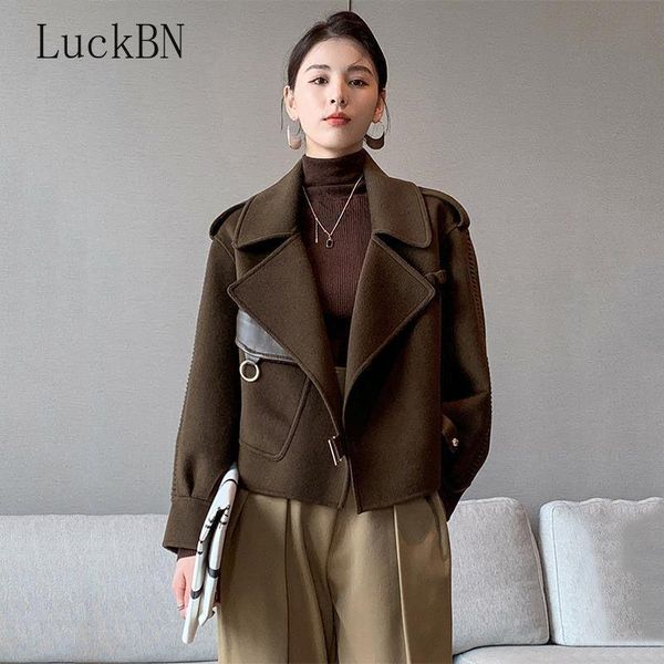 fur autumn coat pockets solid loose short jackets ladies wool blends high street spring woolen coats women clothing abrigos mujer, Black
fur autumn coat pockets solid loose short jackets ladies wool blends high street spring woolen coats women clothing abrigos mujer, Black