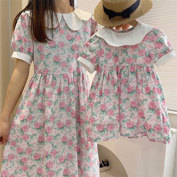 family matching outfits girl's mother and daughter with broken flower children baby kids spring summer parent-child dress brim princess, Blue
family matching outfits girl's mother and daughter with broken flower children baby kids spring summer parent-child dress brim princess, Blue