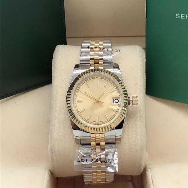 31mm fashion ladies watch date sapphire waterproof automatic mechanical watches sports womens wristwatch christma270e, Slivery;brown
31mm fashion ladies watch date sapphire waterproof automatic mechanical watches sports womens wristwatch christma270e, Slivery;brown