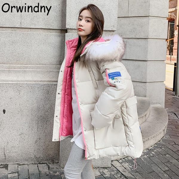 leather orwindny women's winter jacket 2022 new warm cottonthick coats hooded large fur female parka oversized casual clothing snow wea, Black
leather orwindny women's winter jacket 2022 new warm cottonthick coats hooded large fur female parka oversized casual clothing snow wea, Black